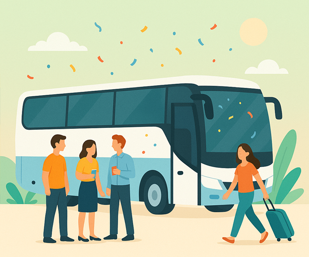 Busvervoer naar concerten, festivals en sportevenementen